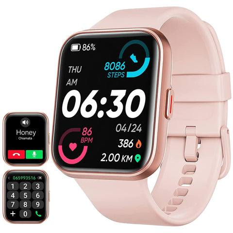 ENOMIR Smart Fitness Watch for Men Women(Answer/Make Call), Alexa Built-in, with Heart Rate SpO2 Sleep Monitor 100 Sports 5ATM Waterproof Activity Trackers and Smartwatches for iOS&Android Phones ENOMIR