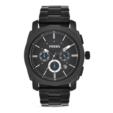 Fossil Machine Chronograph Watch Fs4552ie Black Stainless Steel One Size Fossil