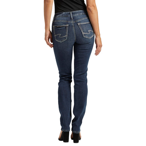 Silver Jeans Co. Suki Mid Rise Curvy Fit Straight Leg Jeans
