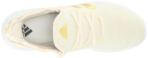 adidas Women's Cloudfoam Pure Sportswear Sneakers, White/Gold Metallic/Wonder White, 6 adidas