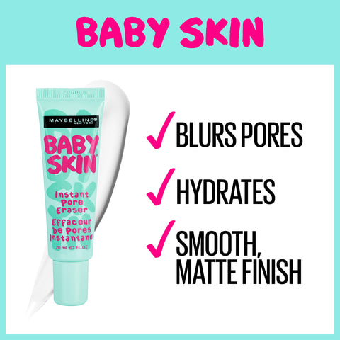 Maybelline Baby Skin Instant Pore Eraser Primer Makeup, Clear, 1 Count MAYBELLINE