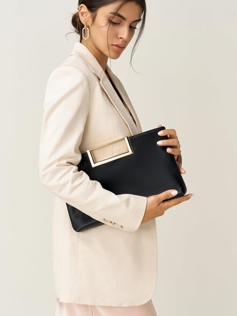 SWEETV Clutch Purses for Women Evening/Formal, Fashion PU Leather Purse for Prom, Cocktail, and Wedding,Nina SWEETV