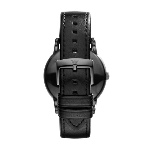 Emporio Armani Men's Dress Black Leather Watch (Model: AR1732 ) Emporio Armani