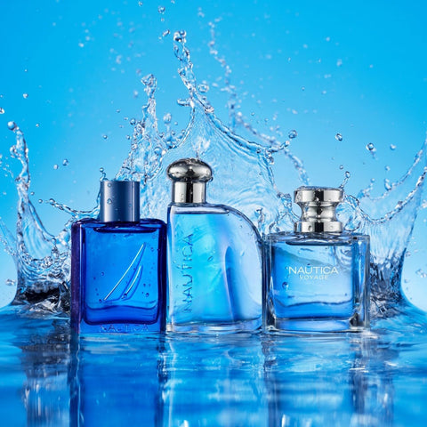Nautica Voyage Eau de Toilette 3.3 fl oz (Pack of 1), Notes of Apple, Cedarwood, Mimosa, Men's Fragrance, Long Lasting, Everyday Fragrance, Travel Size Nautica