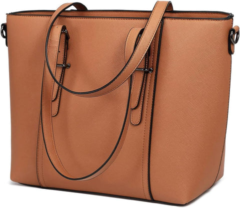 DMICXEL Women Purses and Handbags Tote Shoulder Bag Top Handle Satchel Bags for Ladies, Brown, One Size DMICXEL