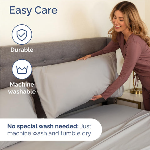 King Size 4 Piece Sheet Set - Comfy Breathable & Cooling Bed Sheets Set - Hotel Luxury Bedding for Women, Men, Kids, Teens, Boys & Girls - Deep Pockets, Soft and Wrinkle Free - Oeko-Tex - Light Grey CGK Unlimited