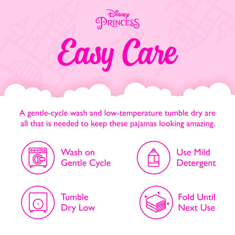 Disney girls 2-piece Snug-fit Cotton Holiday Pajama Set, Soft & Cute for Kids, FUN TOGETHER, 3T