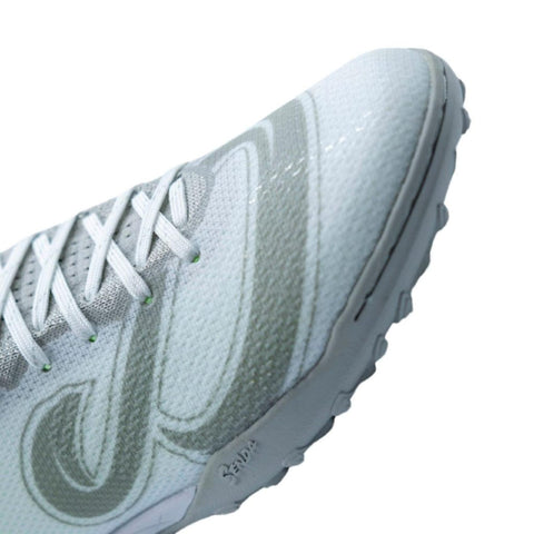 SENDA Pampa Pro Turf Soccer Shoes, Men's Size 13 / Women's Size 14, White/Grey/Lime