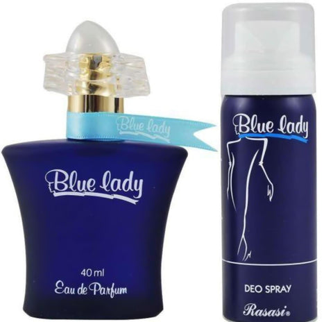 Blue Lady Eau De Parfum By Rasasi - 40 Ml (1.33 Fl.oz) Perfume Set Collection by Blue Lady Blue Lady