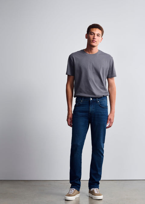 General Denim Works Bridge Men's Regular Rise Straight Leg Jeans, Ink Denim, 36x30