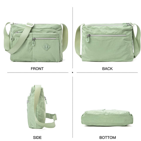 ETidy Crossbody Bag For Women Waterproof Lightweight Casual Shoulder Handbag Purse (Green) ETidy