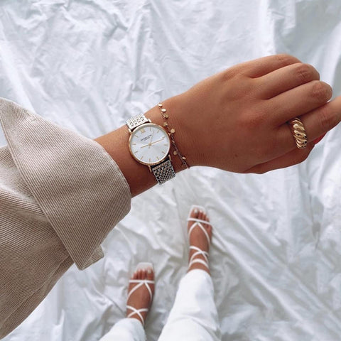 VICTORIA HYDE Ladies Watches Gold Quartz Women Watch Stainless Steel Band Waterproof Wrist Watch Set with Bracelet (Gold) VICTORIA HYDE