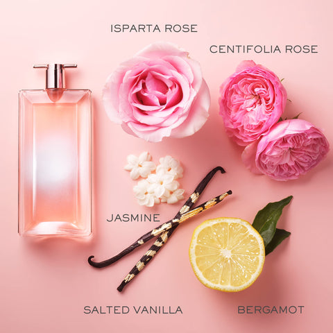 Lancôme Idôle Aura Eau de Parfum - Long Lasting Fragrance with Notes of Rose, Jasmine & Salted Vanilla - Sunny & Floral Women's Perfume - 0.85 Fl Oz Lancôme