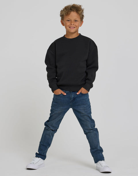 PURE CHAMP 3 Pack Boys Sweatshirts Long Sleeve Boy Crewneck Relaxed Soft Essentials Teen Pullover Sweaters For Youth Kids Boys & Girls (Set 6 Size 2X-Large)