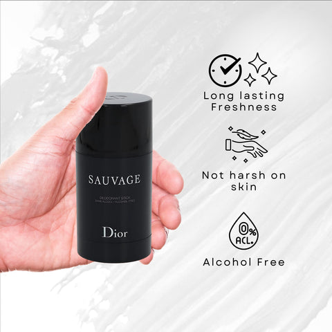 Christian Dior Sauvage for Men Deodorant Stick, 2.6 Ounce Dior