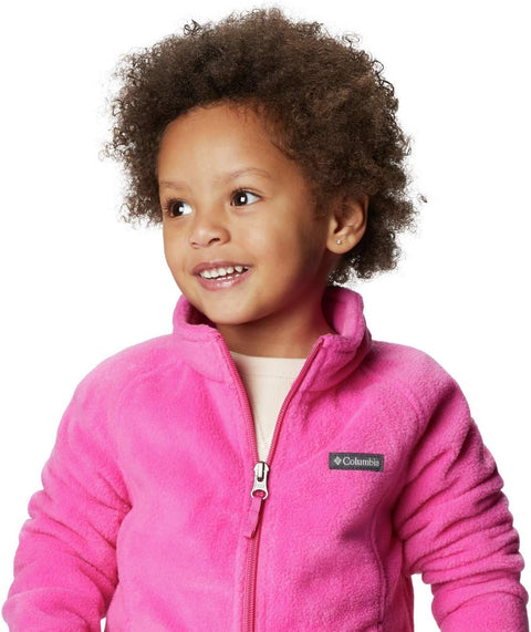 Columbia unisex-baby Benton Springs Fleece Jacket, Pink Ice, 2T