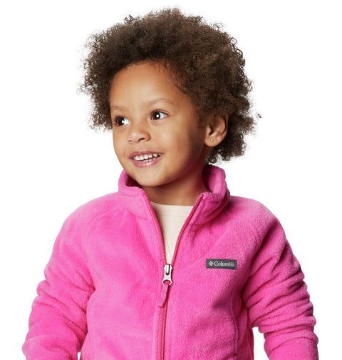 Columbia unisex-baby Benton Springs Fleece Jacket, Pink Ice, 2T