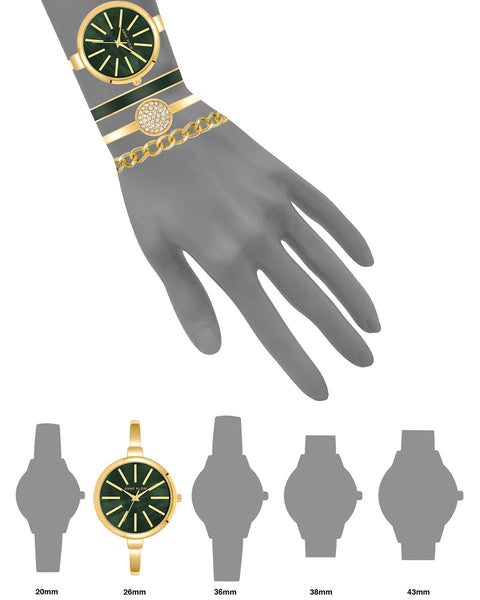 Anne Klein Women's Bangle Watch and Bracelet Set Anne Klein