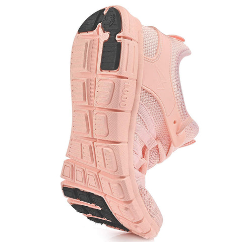 INZCOU Running Shoes Lightweight Tennis Shoes Non Slip Gym Workout Shoes Breathable Mesh Walking Sneakers Pink 8women / 7men INZCOU