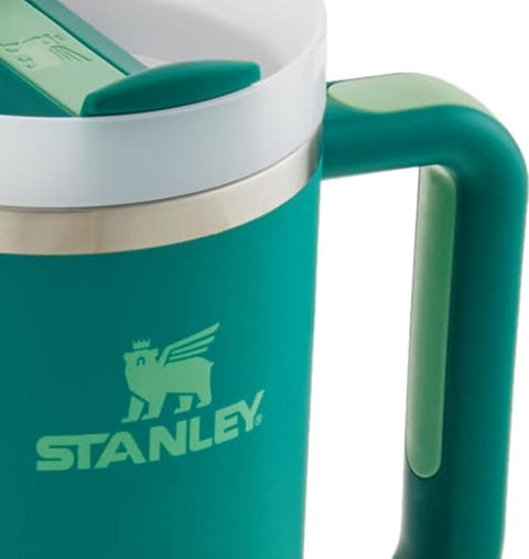 Stanley Quencher H2.0 Tumbler with Handle and Straw 40 oz | Flowstate 3-Position Lid | Cup Holder Compatible for Travel | Insulated Stainless Steel Cup | BPA-Free | Matcha Cream STANLEY