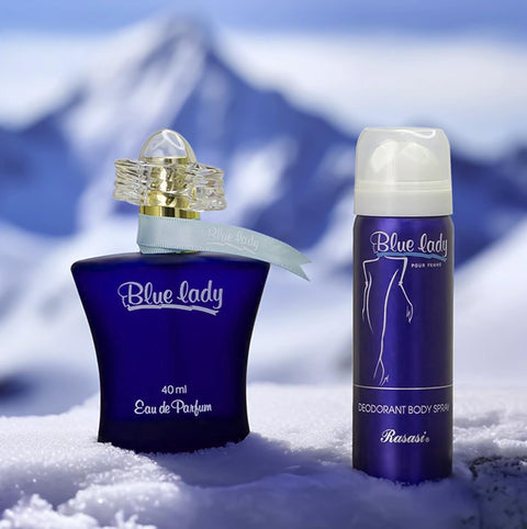 Blue Lady Eau De Parfum By Rasasi - 40 Ml (1.33 Fl.oz) Perfume Set Collection by Blue Lady Blue Lady
