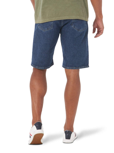 Wrangler Authentics mens Comfort Flex Waistband Denim Shorts, Dark Stonewash, 36 US Wrangler Authentics