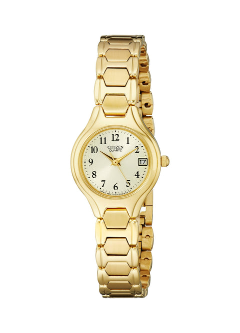 Citizen Quartz Womens Watch, Stainless Steel, Classic, Gold-Tone (Model: EU2252-56P) Citizen