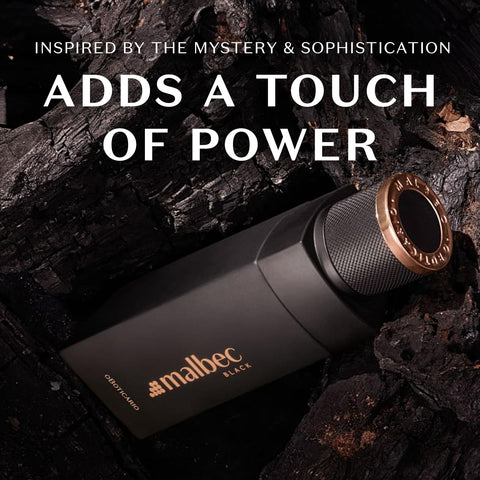 Malbec Black Eau de Toilette By O Boticario, Wine-Inspired Cologne For Men, Long-Lasting Men's Fragrances, Vanilla, Whiskey Woody & Amber Scent, 3.4 Ounce Malbec