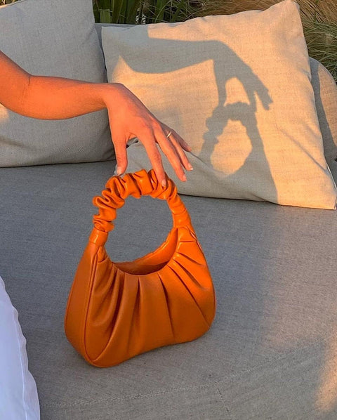 JW PEI Women's Gabbi Ruched Hobo Handbag (Orange) JW PEI