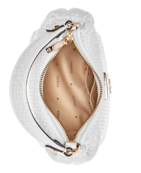 GUESS Etel Mini Hobo, White GUESS