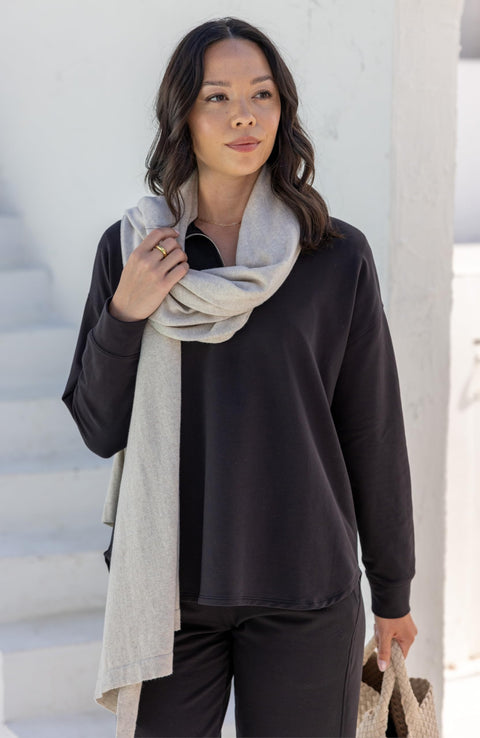 zestt Dreamsoft Travel Scarf, Wrap and Shawl, Organic Cotton, Birch