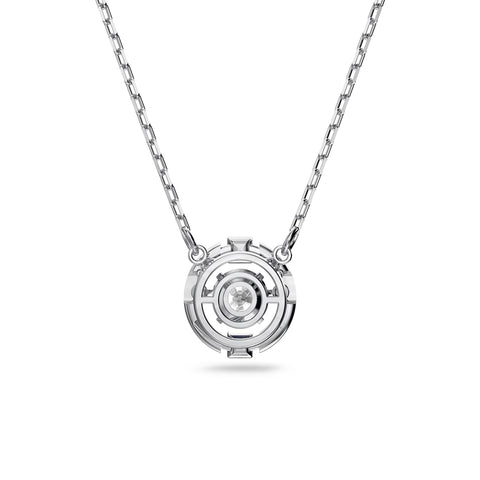 SWAROVSKI Women's Sparkling Dance Round Jewelry Collection, Rhodium Finish, Blue Crystals, Clear Crystals SWAROVSKI