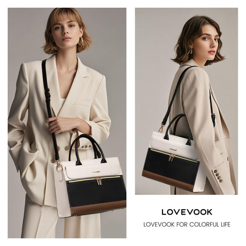 LOVEVOOK Purses and Handbags for Women,Leather Shoulder Bag Black Purse Tote,Satchel Crossbody Bags Top Handle for Ladies