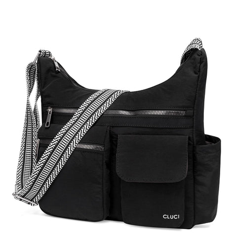 CLUCI Waterproof Nylon Crossbody Bags For Women Trendy Fashion Shoulder Bag Purse For Ladies CLUCI