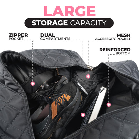 IZARI Pickleball Bag For Women w/Ball Bag and Fence Hooks, Pickleball Bags for Women and Men, Pickleball Paddle Bag Tote For Women and Men, Pickleball Bag Gifts IZARI