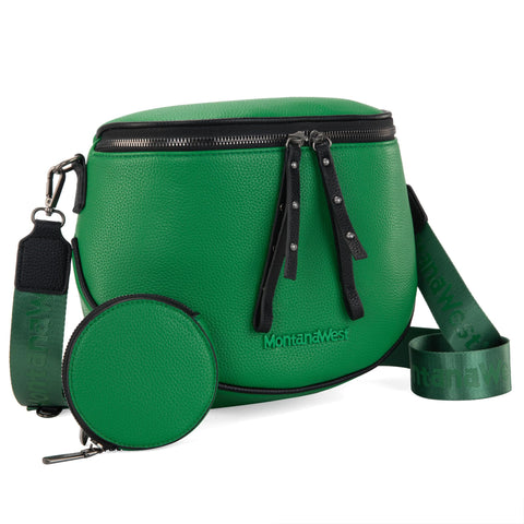 Montana West Crossbody Bags Bum Bag for Women Girls Large Sling Bag with Adjustable Strap and Coin Purse MWC-A285GN Montana West