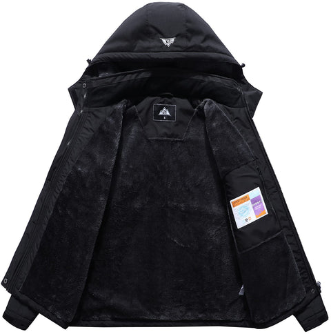 MOERDENG Women's Waterproof Ski Jacket Warm Winter Coat Outdoor Windbreaker Hiking Snowboarding Jacket MOERDENG