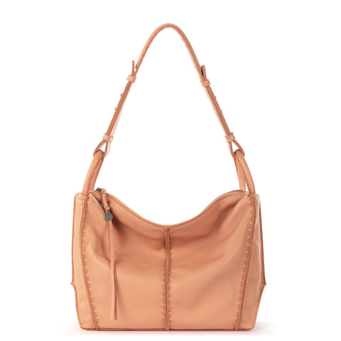 The Sak Los Feliz Hobo Bag - Premium Leather Women's Handbag for Everyday And Travel, Durable, Large Purse With Shoulder Bag Strap And Zipper Pocket, Nectar The Sak