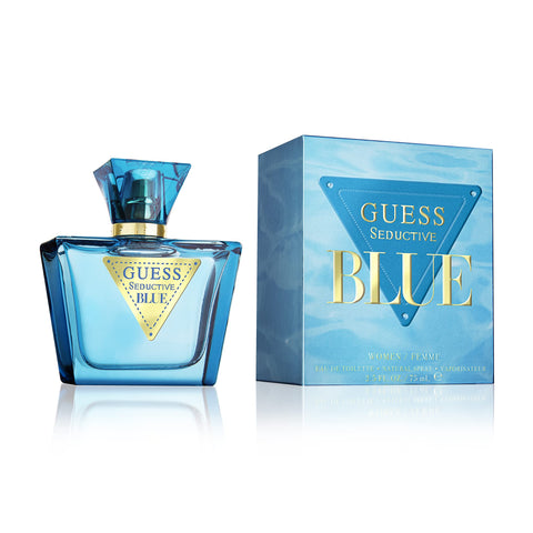 GUESS Seductive Blue Women/Femme Eau de Toilette Perfume Spray For Women, 2.5 Fl. Oz. GUESS