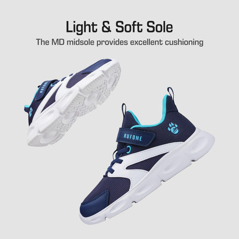 Kids Sneakers for Boys Girls Running Tennis Shoes Anti Slip and Breathable Sport Athletic Suitable for Campus Walking and Playing