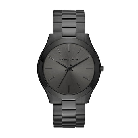 Michael Kors Slim Runway Three-Hand Black Stainless Steel Men's Watch (Model: MK8507) Michael Kors