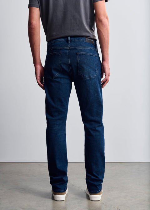 General Denim Works Bridge Men's Regular Rise Straight Leg Jeans, Ink Denim, 36x30