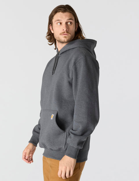 Carhartt mens Rain Defender Paxton Heavyweight Hooded Sweatshirt work utility shirts, Carbon Heather 2, Large US