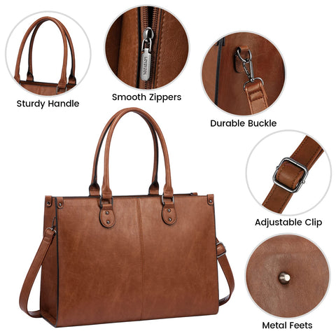 LOVEVOOK Laptop Bag for Women, 15.6 inch Laptop Tote Bag Work Bags for Women Computer Bag Office Briefcase Handbag LOVEVOOK