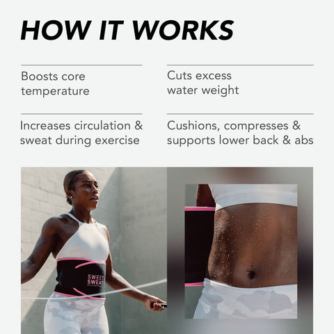 Sweet Sweat Sports Research, Waist Trimmer, Pink Sweet Sweat