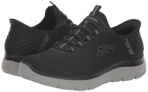 Skechers Men's Summits Hight Range Slip-in Sneaker Black/Charcoal