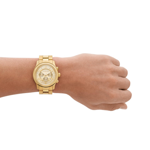 Michael Kors Runway Chronograph Gold-Tone Stainless Steel Men's Watch (Model: MK9074) Michael Kors