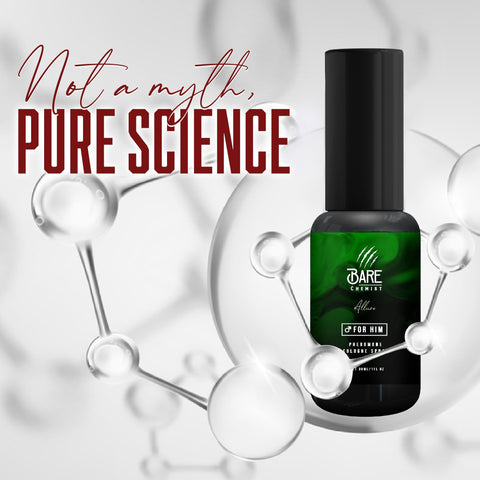 Bare Chemist Allure Pheromone Cologne Perfume for Men [Long Lasting Spray] - Pheromones Perfumes Cologne for Him - Concentrated Perfume 1oz