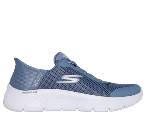 Skechers Women's Go Walk Flex Hands Free Slip-Ins - Grand Entry Sneaker, Blue, 6.5 US