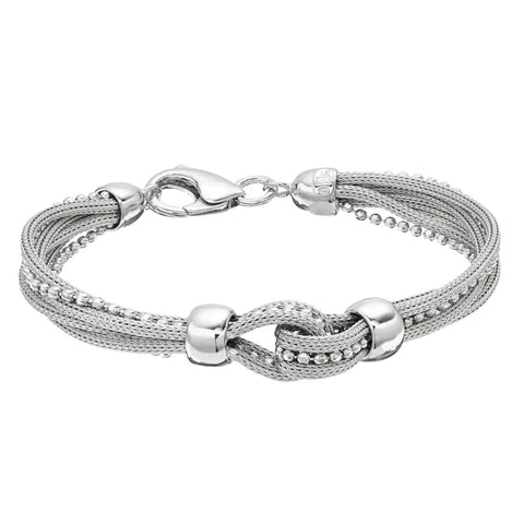 MAX + STONE 925 Sterling Silver Bracelet for Women | 7.5 Inches Silver Mesh Bracelet MAX + STONE